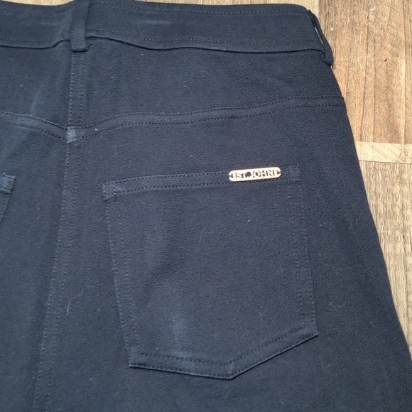 St. John Navy Blue Straight Leg Chino Trouser Pants Size 6 - Picture 9 of 14